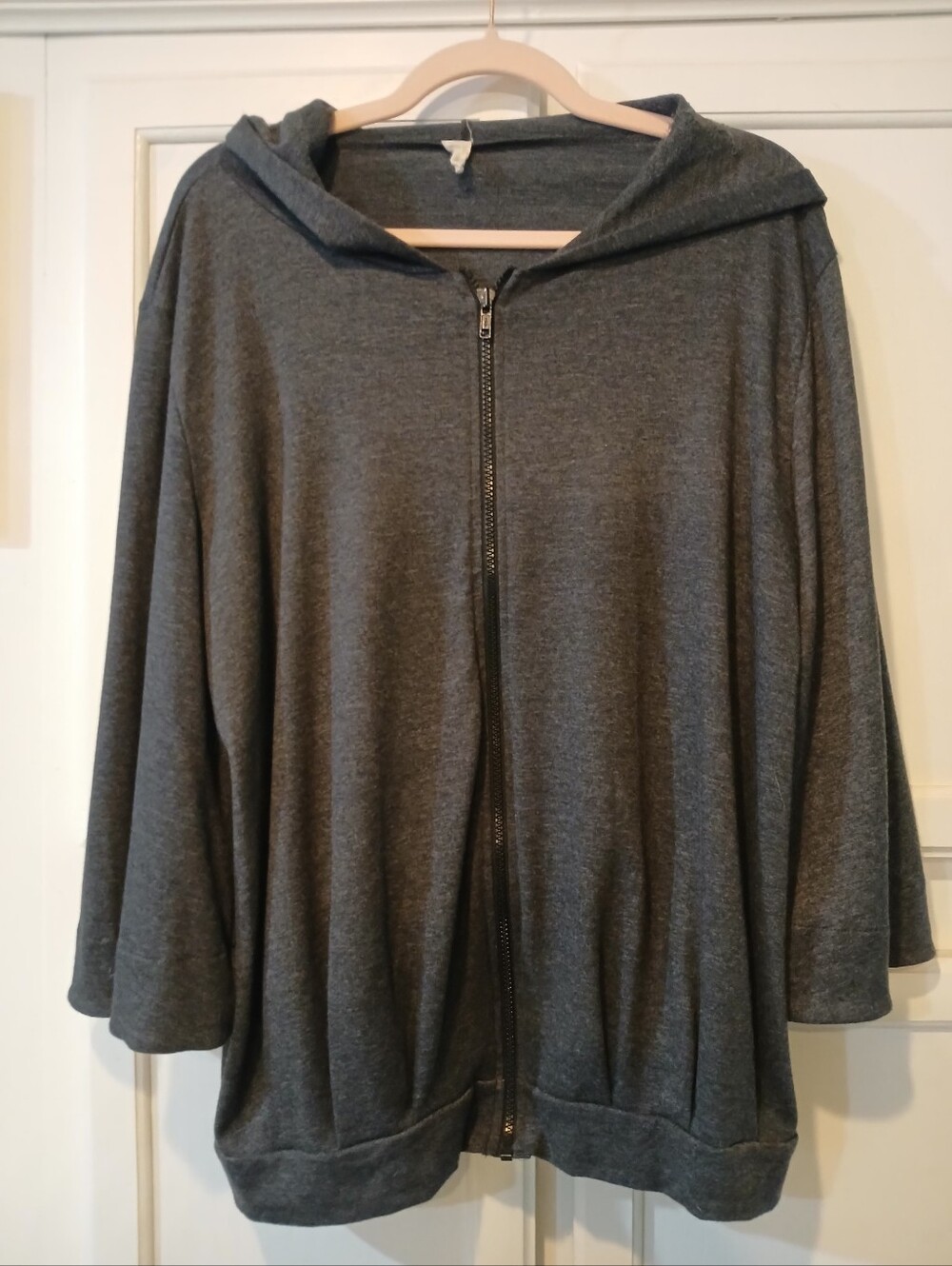 Lazy Sundays Women's Full Zip Hoodie, Dolman Sleeves, Lightweight  Size L